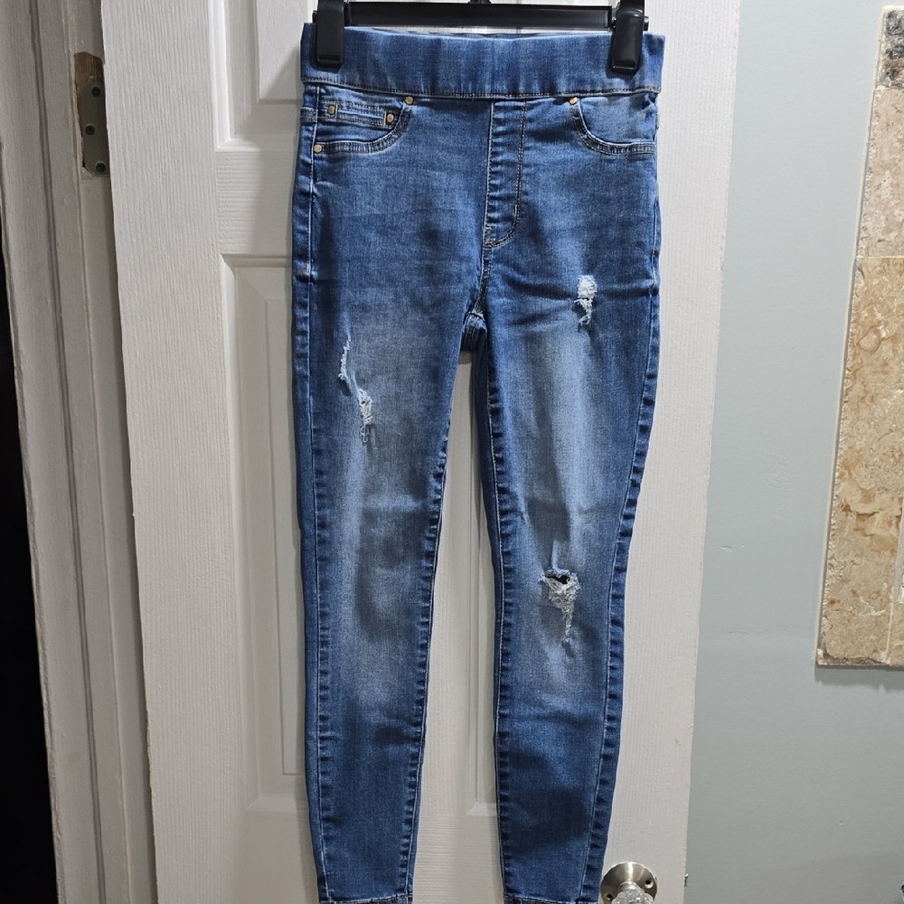 Rachel Roy Distressed Jean Leggings Woman's size 2